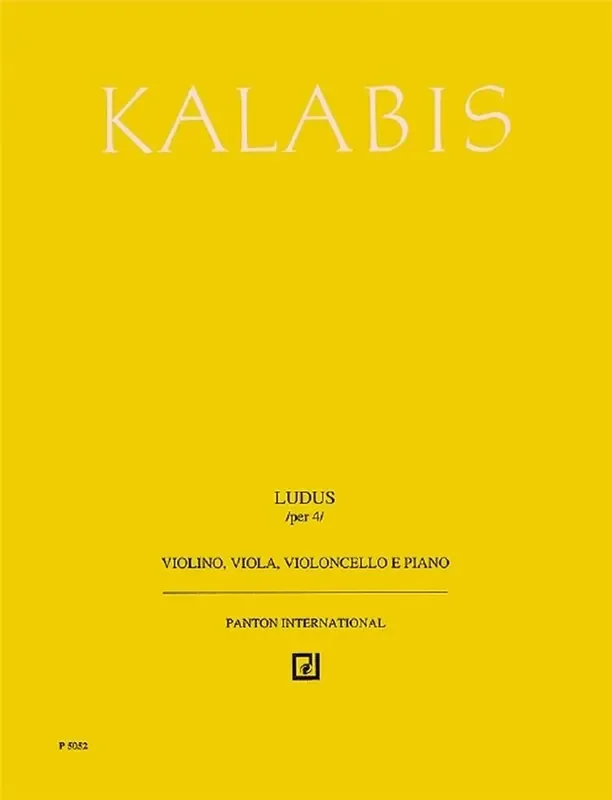Viktor Kalabis Ludus op. 82 Klavierquartett