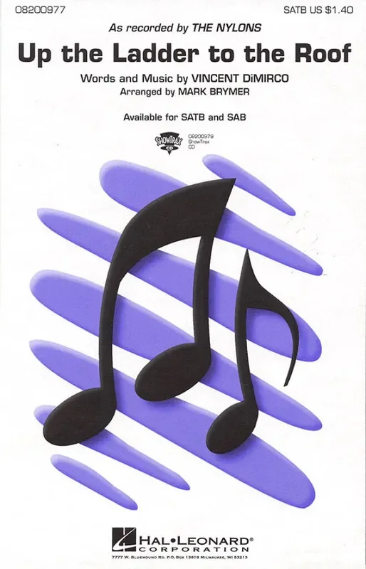 Vincent DiMirco Up the Ladder to the Roof (Arr. Mark Brymer) Gemischter Chor mit Begleitung