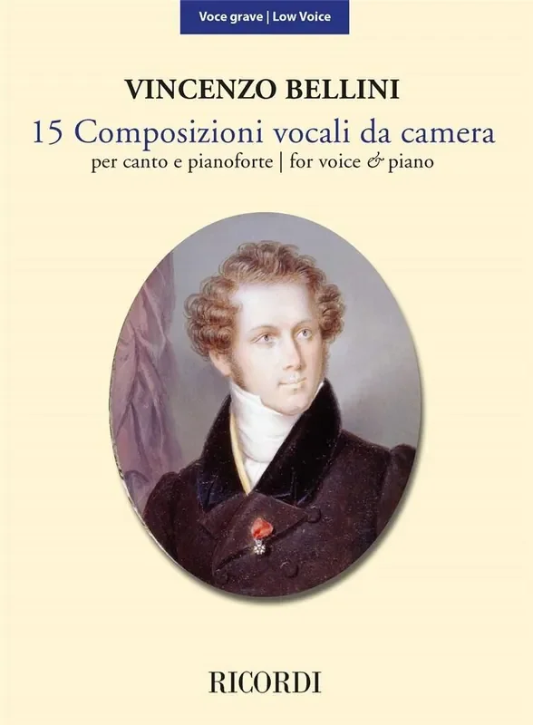 Vincenzo Bellini 15 Composizioni vocali da camera Gesang mit Klavier