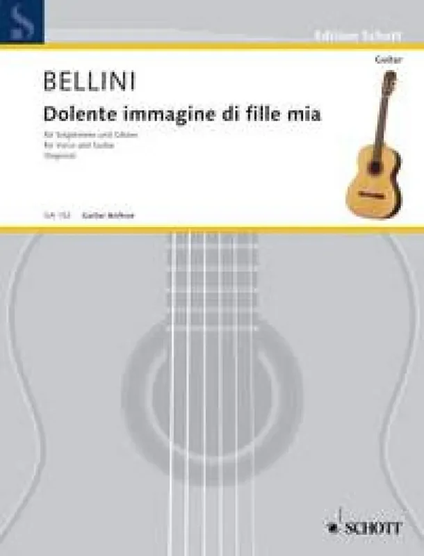 Vincenzo Bellini Dolente Immagine Filli Mia Z/Git Gesang mit Gitarre