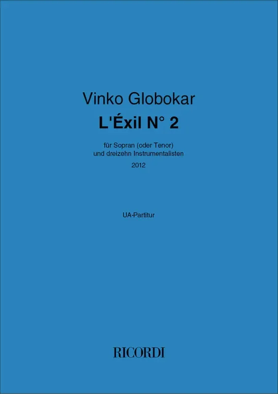 Vinko Globokar L‘Éxil N° 2 Kammerensemble
