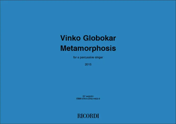 Vinko Globokar Metamorphosis Gesang Solo
