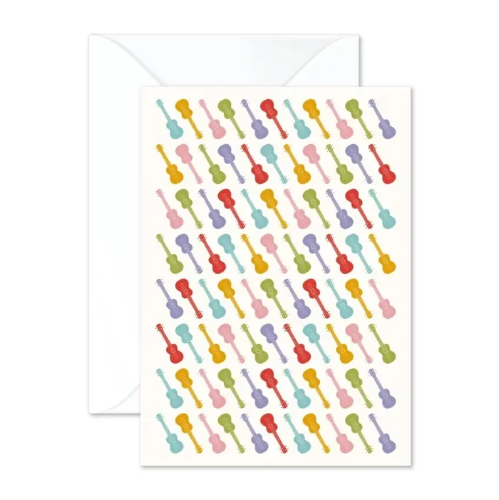 Vintage Ukuleles Greetings Card
