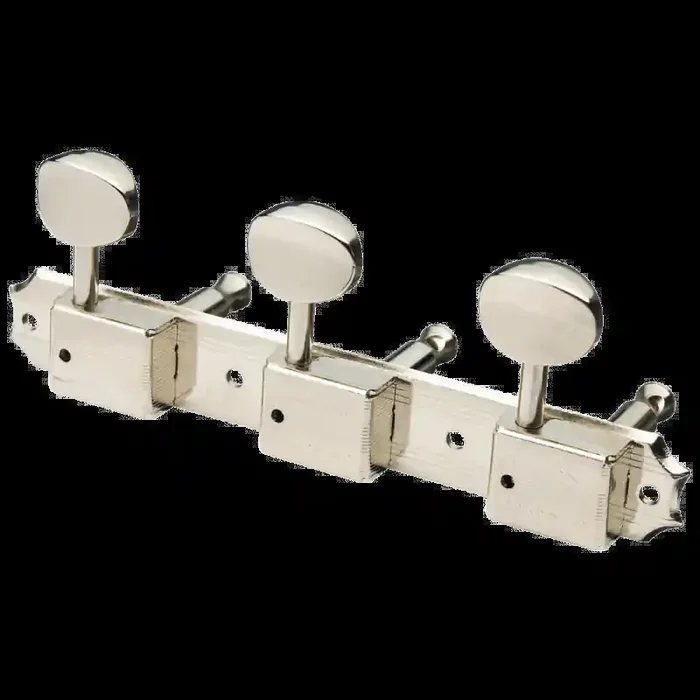 Vintage Vertical Guitar Machine Heads, Nickel / 3 + 3