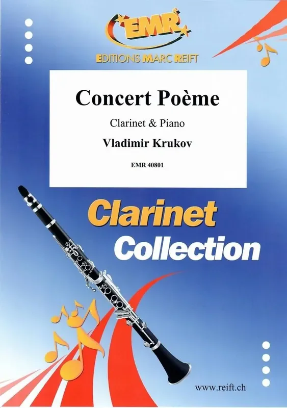 Vladimir Krukov Concert Poème Klarinette mit Begleitung