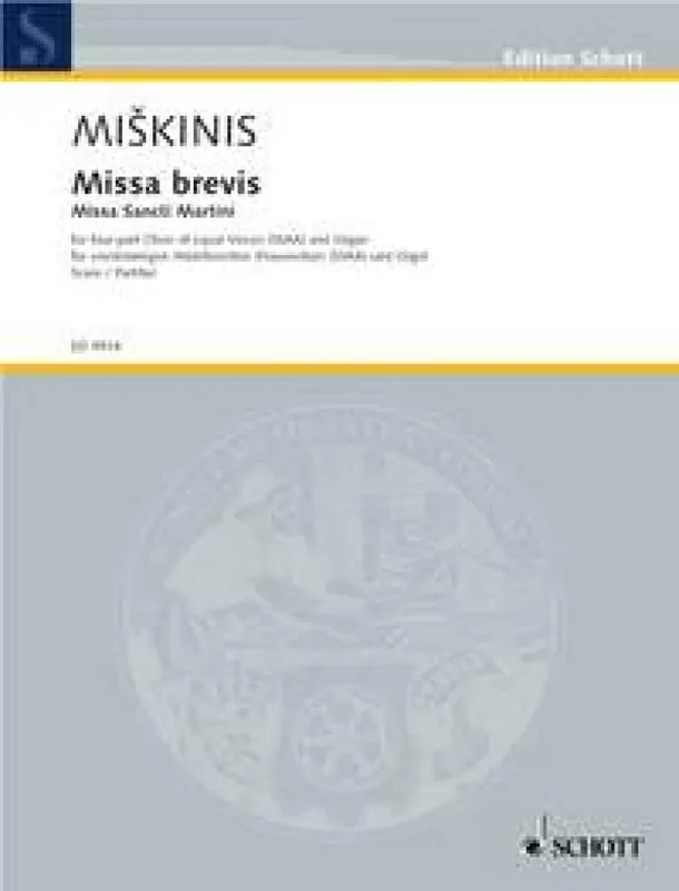 Vytautas Miskinis Missa brevis Frauenchor mit Klavier/Orgel