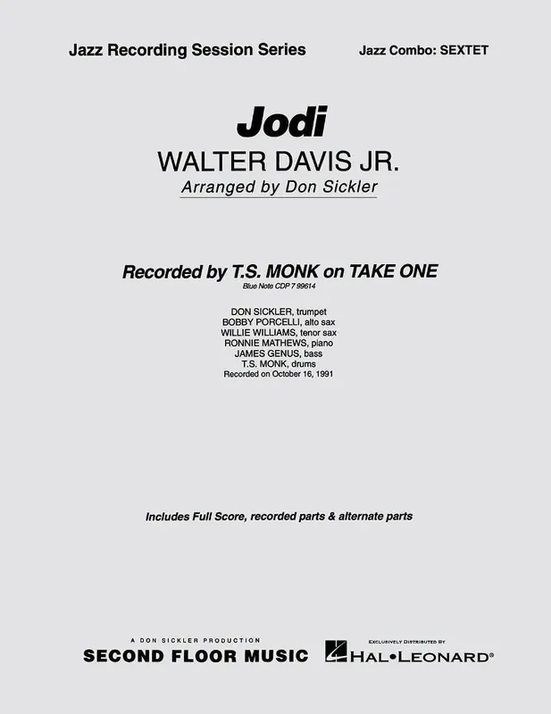 Walter Davis Jr. Jodi (Arr. Don Sickler) Jazz Ensemble