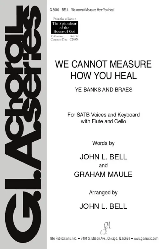 We Cannot Measure How You Heal – Instrument parts Gemischter Chor mit Begleitung