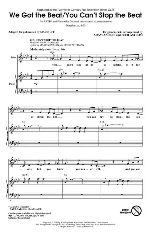 We Got the Beat/You Can‘t Stop the Beat