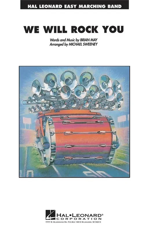 We Will Rock You (Arr. Michael Sweeney) Marching Band