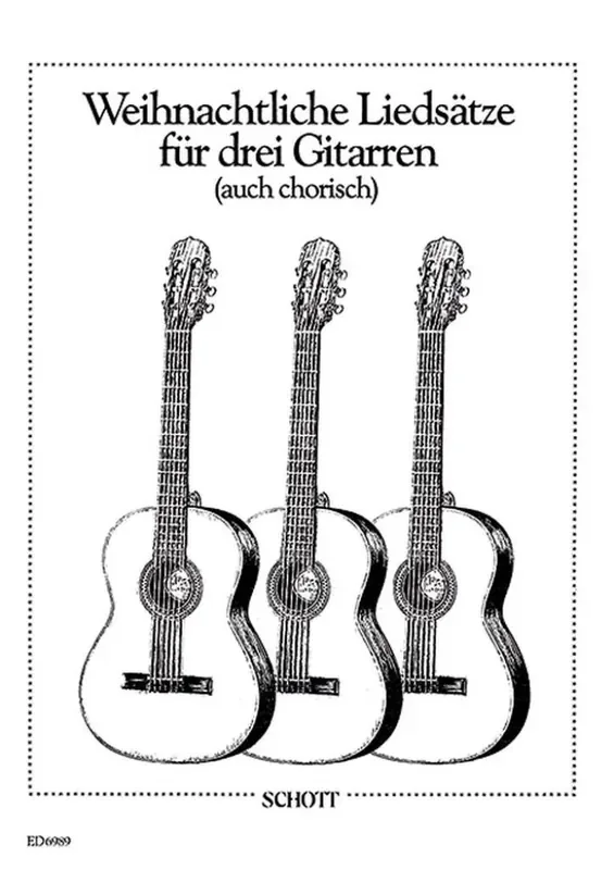 Weihnachtliche Liedsätze Gitarre Trio / Quartett