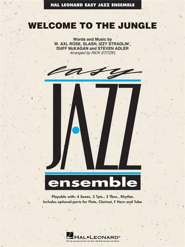 Welcome to the Jungle (Arr. Rick Stitzel) Jazz Ensemble