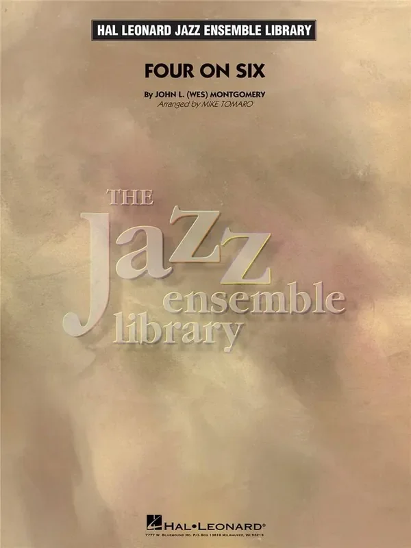 Wes Montgomery Four on Six (Arr. Mike Tomaro) Jazz Ensemble