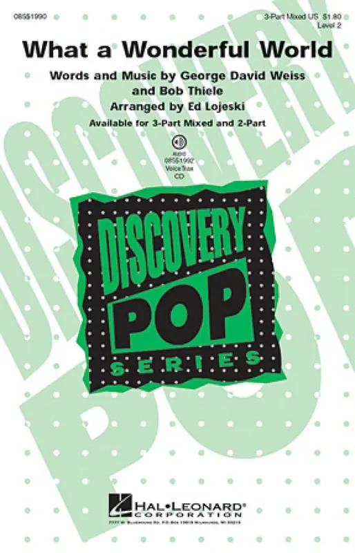 What a Wonderful World (Arr. Ed Lojeski) Gemischter Chor mit Begleitung