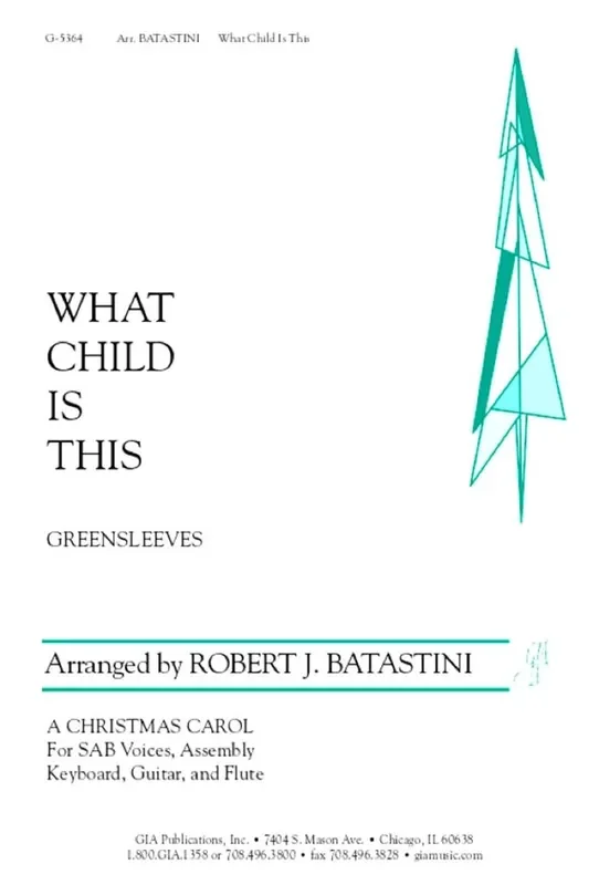 What Child Is This (Arr. Robert J. Batastini) Gemischter Chor mit Klavier/Orgel