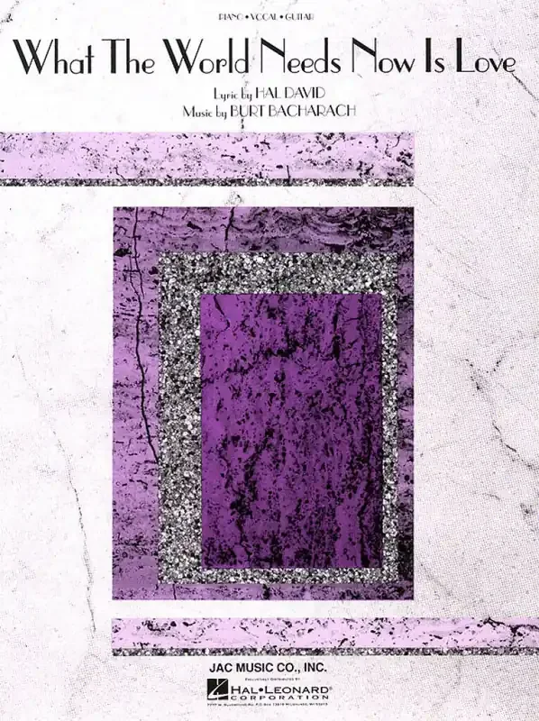 What the World Needs Now Gesang mit Klavier