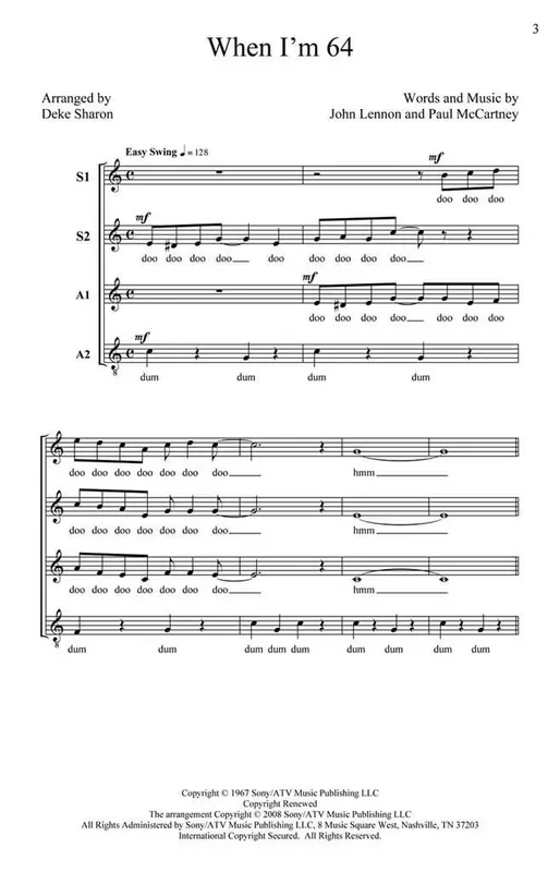 When I‘m Sixty-Four (Arr. Deke Sharon) Frauenchor A cappella
