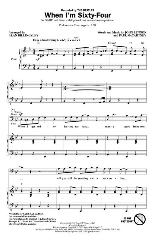 When I‘m Sixty-Four