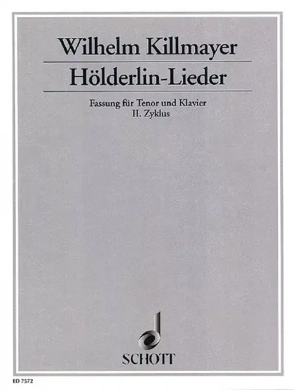 Wilhelm Killmayer Holderlin-Lieder Orchester mit Gesang