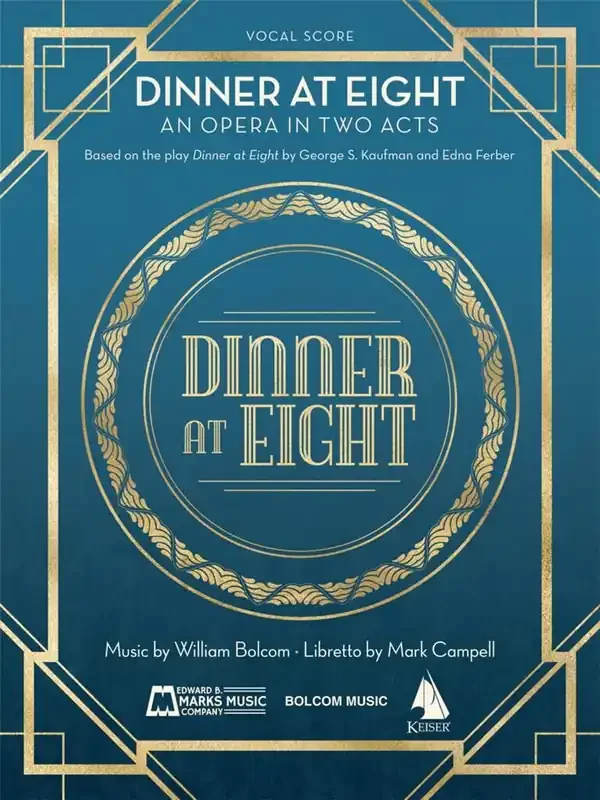 William Bolcom Dinner At Eight Gesang mit Klavier
