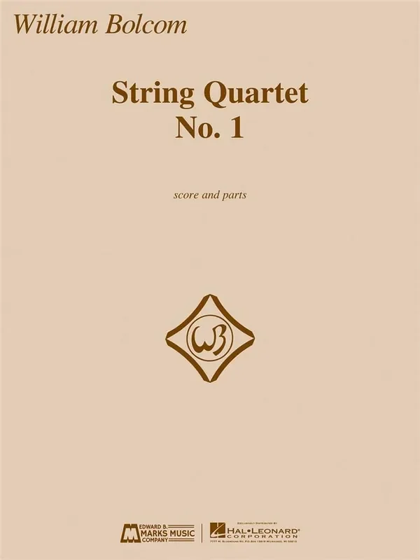 William Bolcom String Quartet No. 1 – Score And Parts Streichquartett