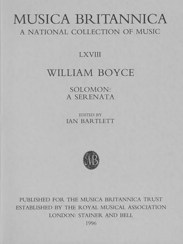William Boyce Solomon Orchester