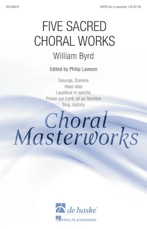William Byrd Five Sacred Choral Works Gemischter Chor A cappella