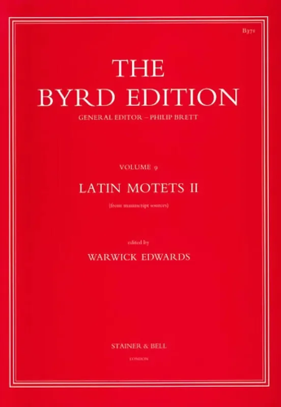 William Byrd Latin Motets II Gemischter Chor mit Begleitung