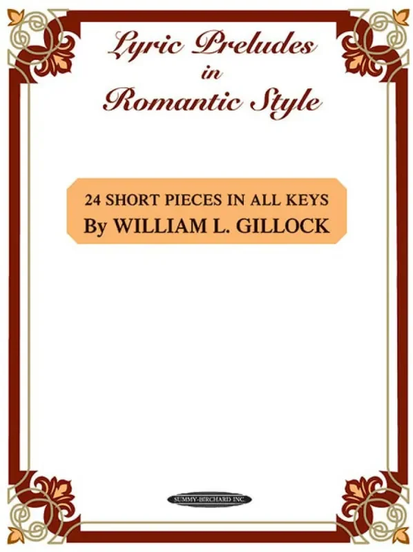 William Gillock Lyric Preludes In Romantic Style Klavier Solo