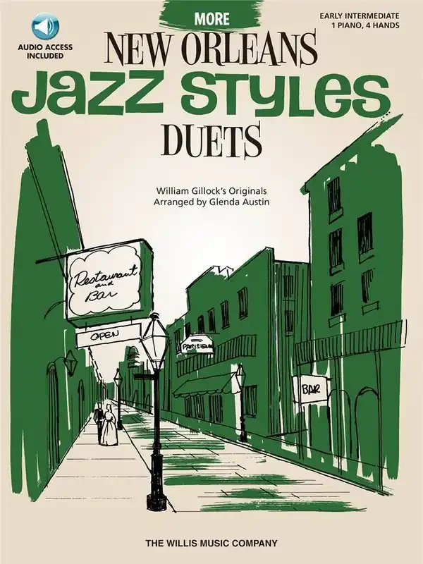 William Gillock More New Orleans Jazz Styles Duets – Book/Audio (Arr. Glenda Austin) Klavier Duett