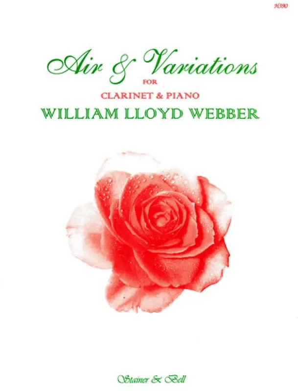 William Lloyd Webber Air And Variations For Clarinet And Piano Klarinette mit Begleitung