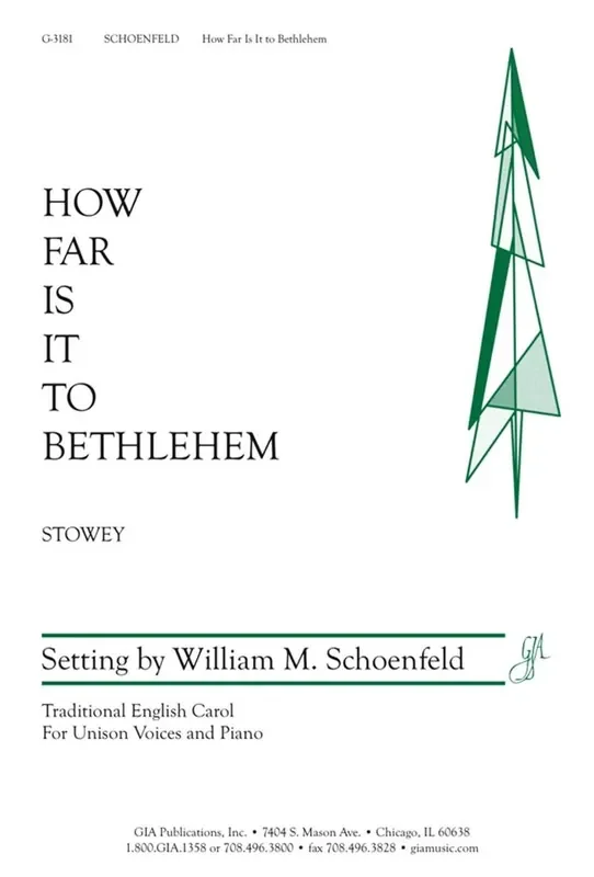 William M. Schoenfeld How Far Is It to Bethlehem (Arr. William M. Schoenfeld) Gemischter Chor mit Begleitung