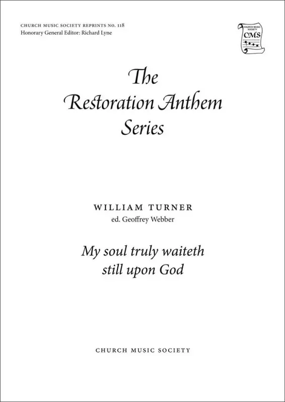 William Turner My Soul Truly Waiteth Still Upon God Gemischter Chor mit Begleitung