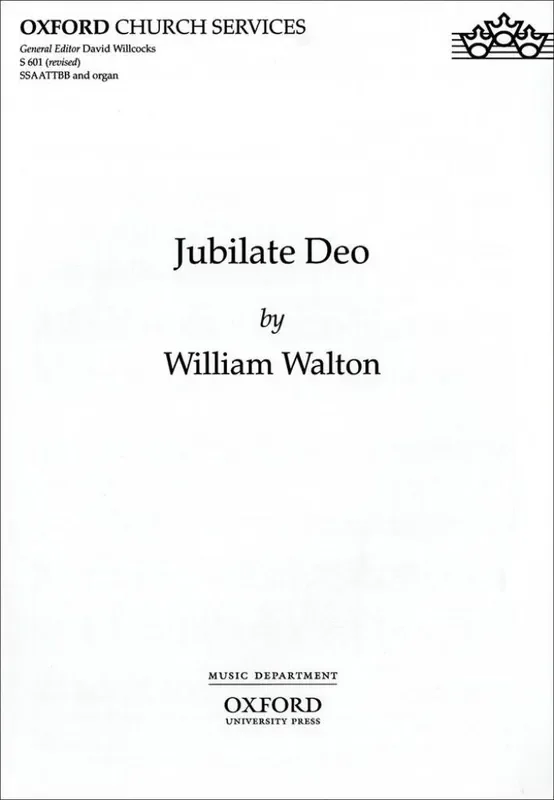William Walton Jubilate Deo Gemischter Chor mit Begleitung