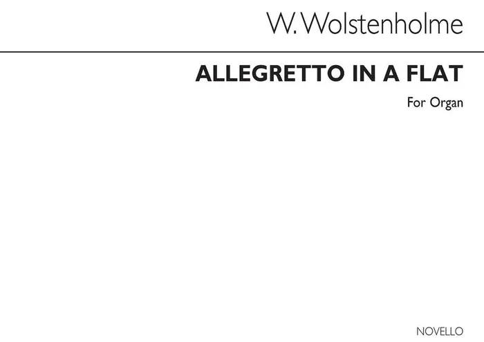 William Wolstenholme Allegretto In A Flat Op.2 For Orgel