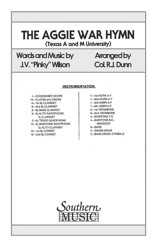 Wilson Aggie War Hymn Marching Band