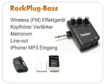 Wireless (FM) Effektgerät für E-Bass
