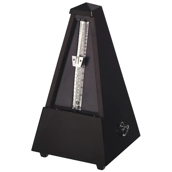Wittner Metronom Pyramidenform 806K Schwarz. Hochglanz