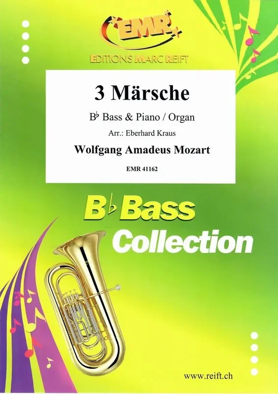Wolfgang Amadeus Mozart 3 Märsche (Arr. Eberhard Kraus) Tuba mit Begleitung