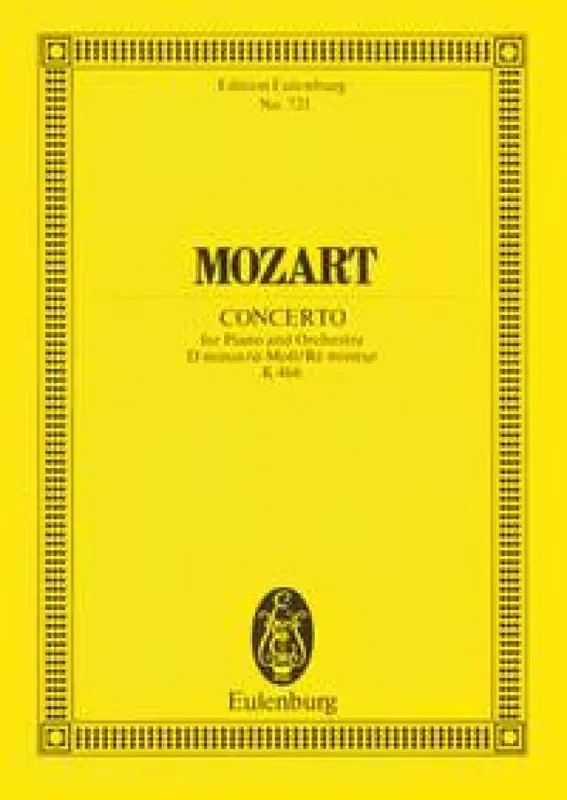 Wolfgang Amadeus Mozart Concerto No.20 In D Minor Kv.466 Orchester mit Solo