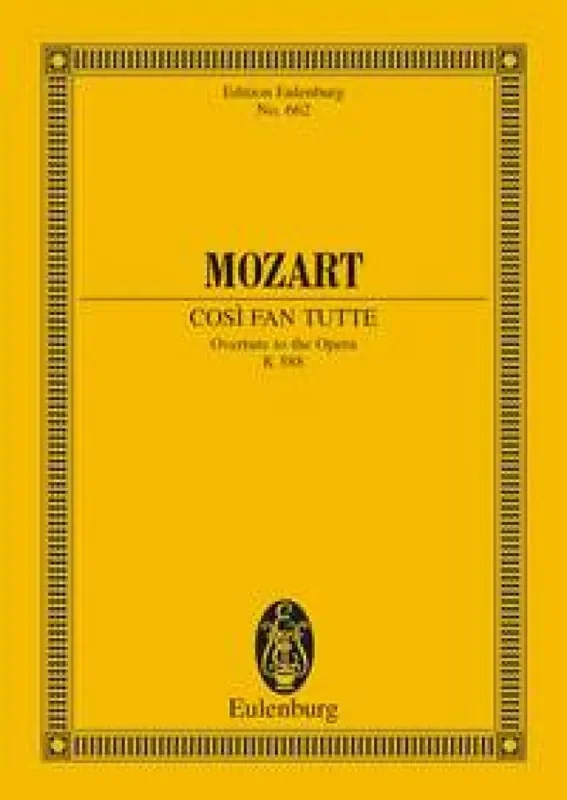 Wolfgang Amadeus Mozart Cosi Fan Tutte Overture K 588 Orchester