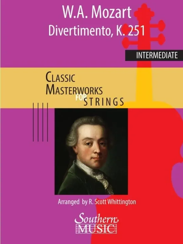 Wolfgang Amadeus Mozart Divertimento from No. 11 in D, K. 251 (Arr. R. Scott Whittington) Streichorchester