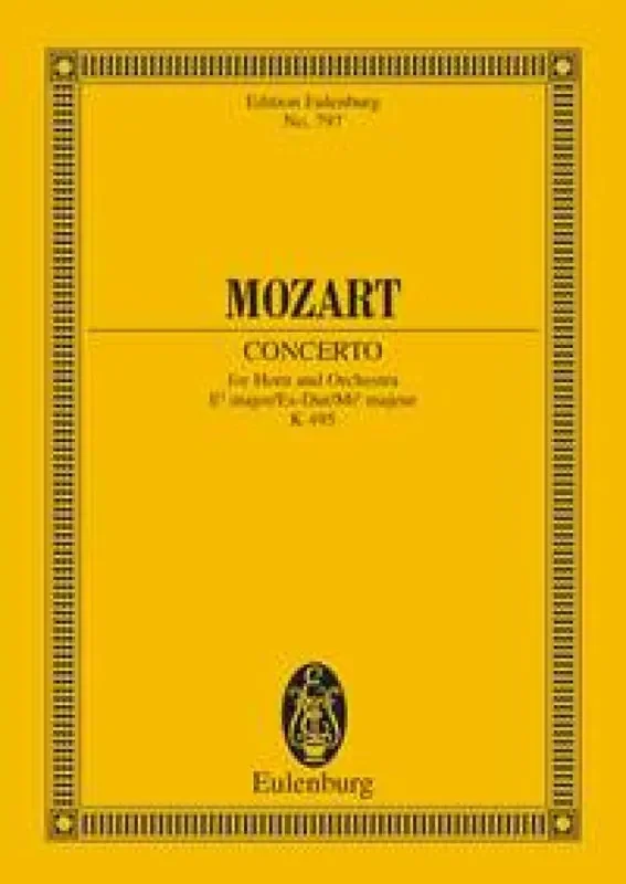 Wolfgang Amadeus Mozart Horn Concerto No. 4 In E Flat Major K 495 Orchester