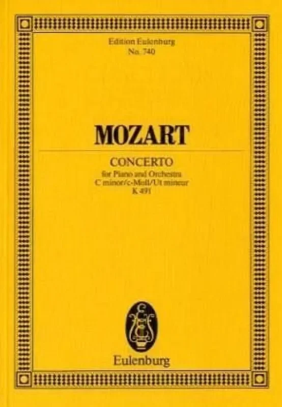 Wolfgang Amadeus Mozart Piano Concerto In C Minor No. 24 K 491 Orchester