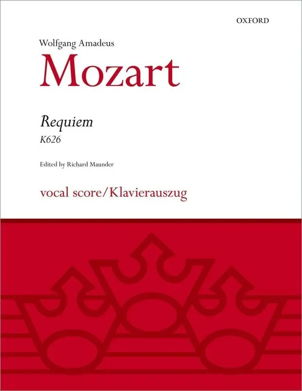 Wolfgang Amadeus Mozart Requiem K.626 Gemischter Chor mit Begleitung