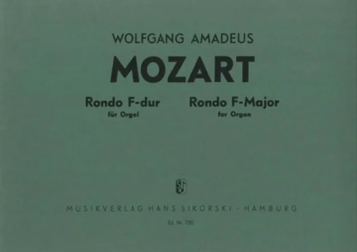 Wolfgang Amadeus Mozart Rondo Orgel