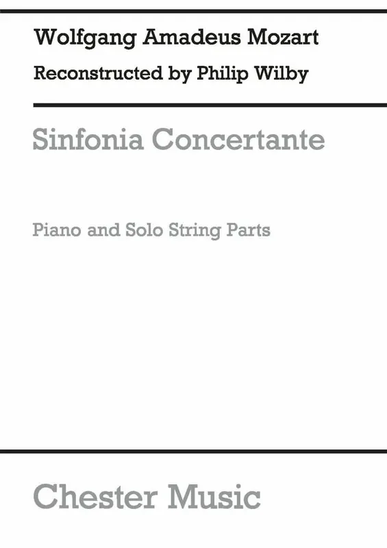 Wolfgang Amadeus Mozart Sinfonia Concerta In A Streichtrio