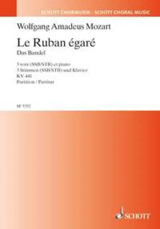 Wolfgang Amadeus Mozart Trois comiques KV 441 Gemischter Chor mit Klavier/Orgel