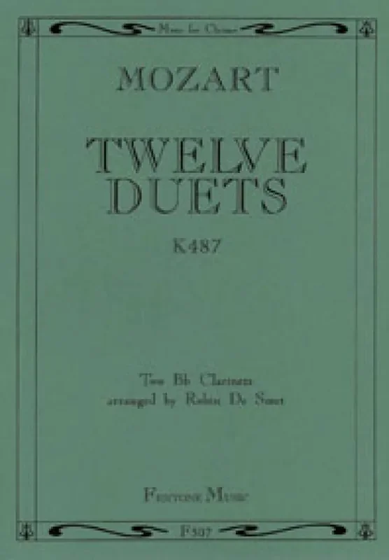 Wolfgang Amadeus Mozart Twelve Duets (Arr. Robin de Smet) Klarinette Solo
