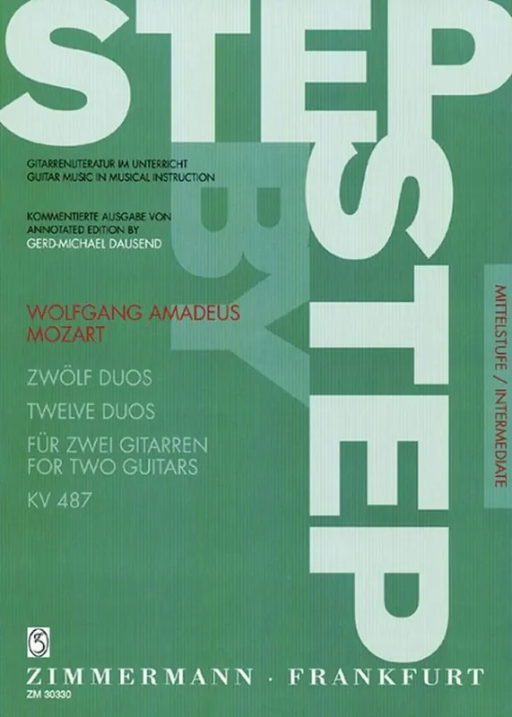 Wolfgang Amadeus Mozart Twelve Duos KV 487 Gitarre Duett